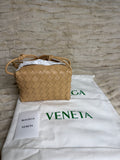 Bottega Veneta Mini Loop Intrecciato Beige
