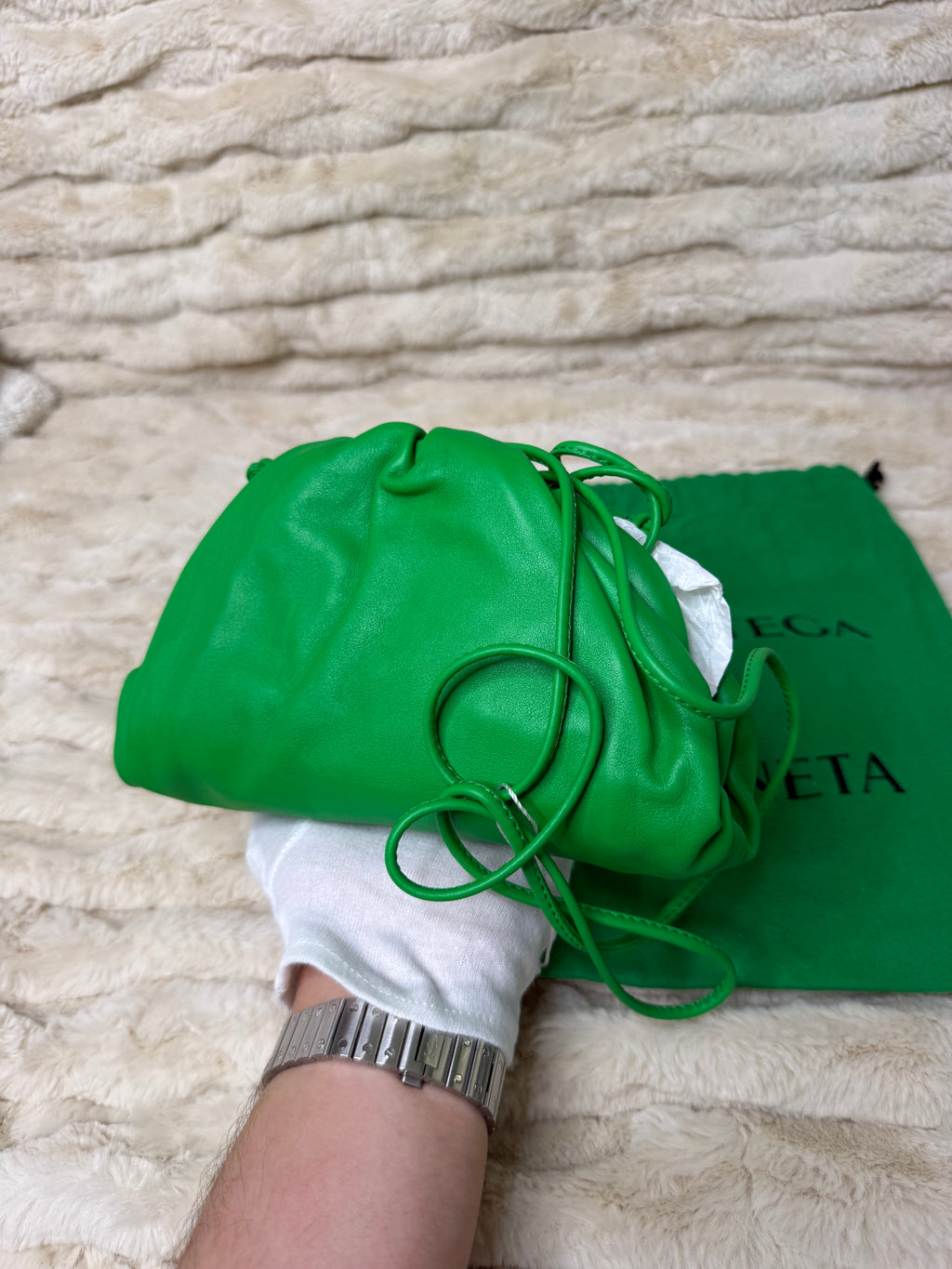 Bottega Veneta Mini Pouch Vert