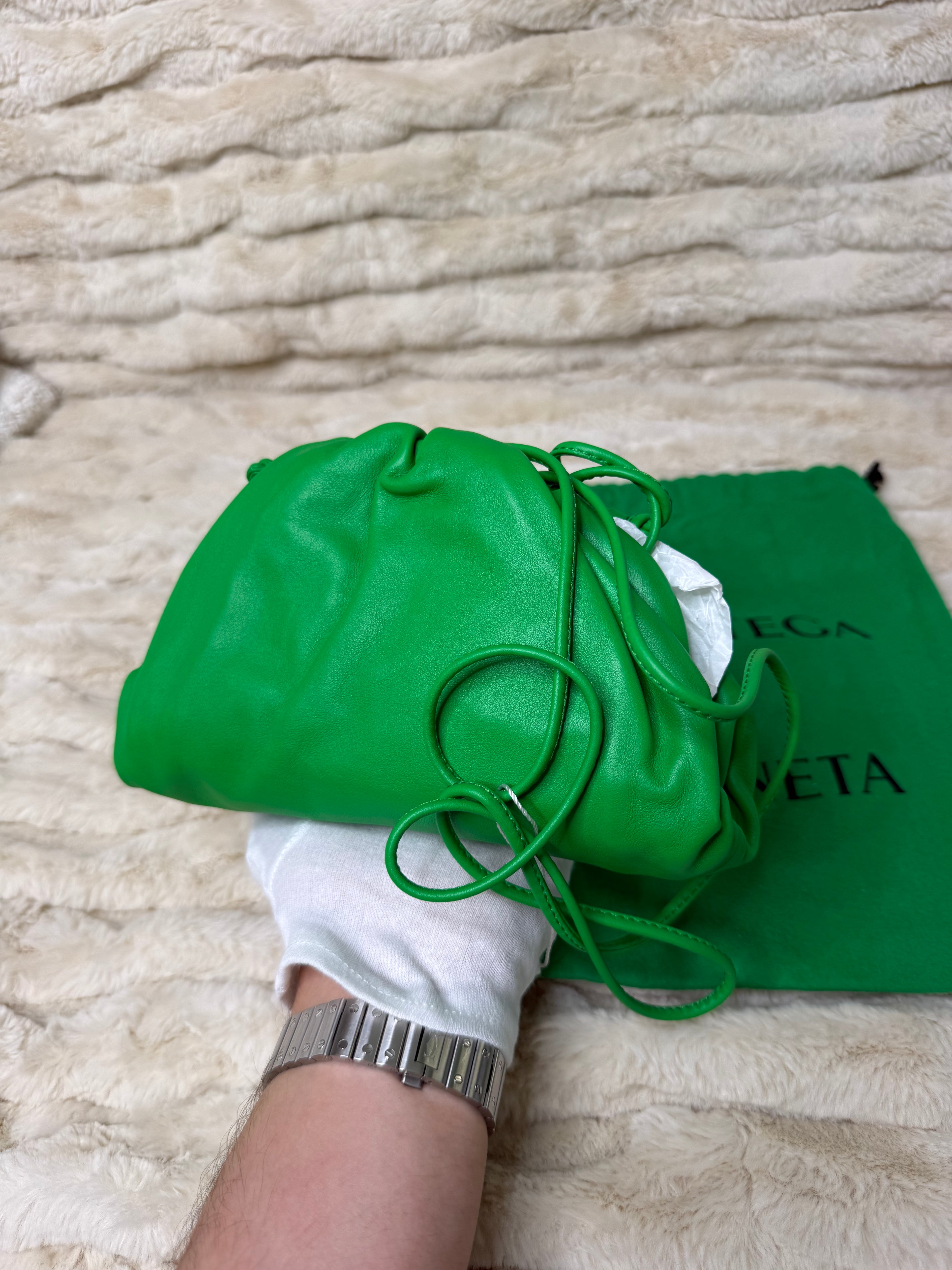 Bottega Veneta Mini Pouch Vert