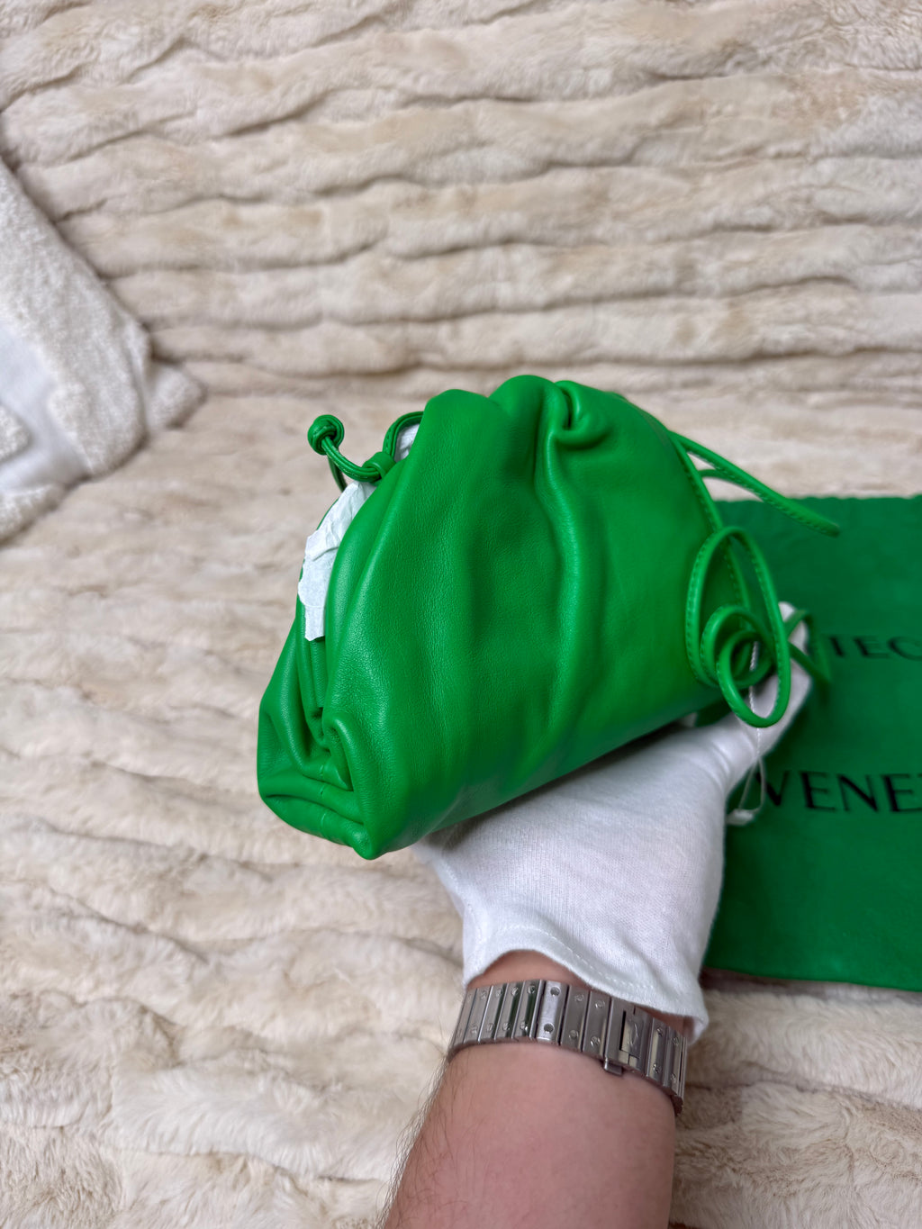 Bottega Veneta Mini Pouch Vert
