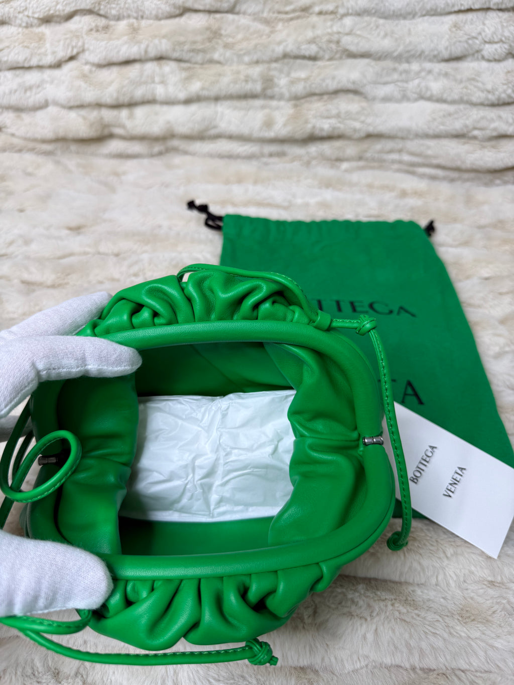 Bottega Veneta Mini Pouch Vert