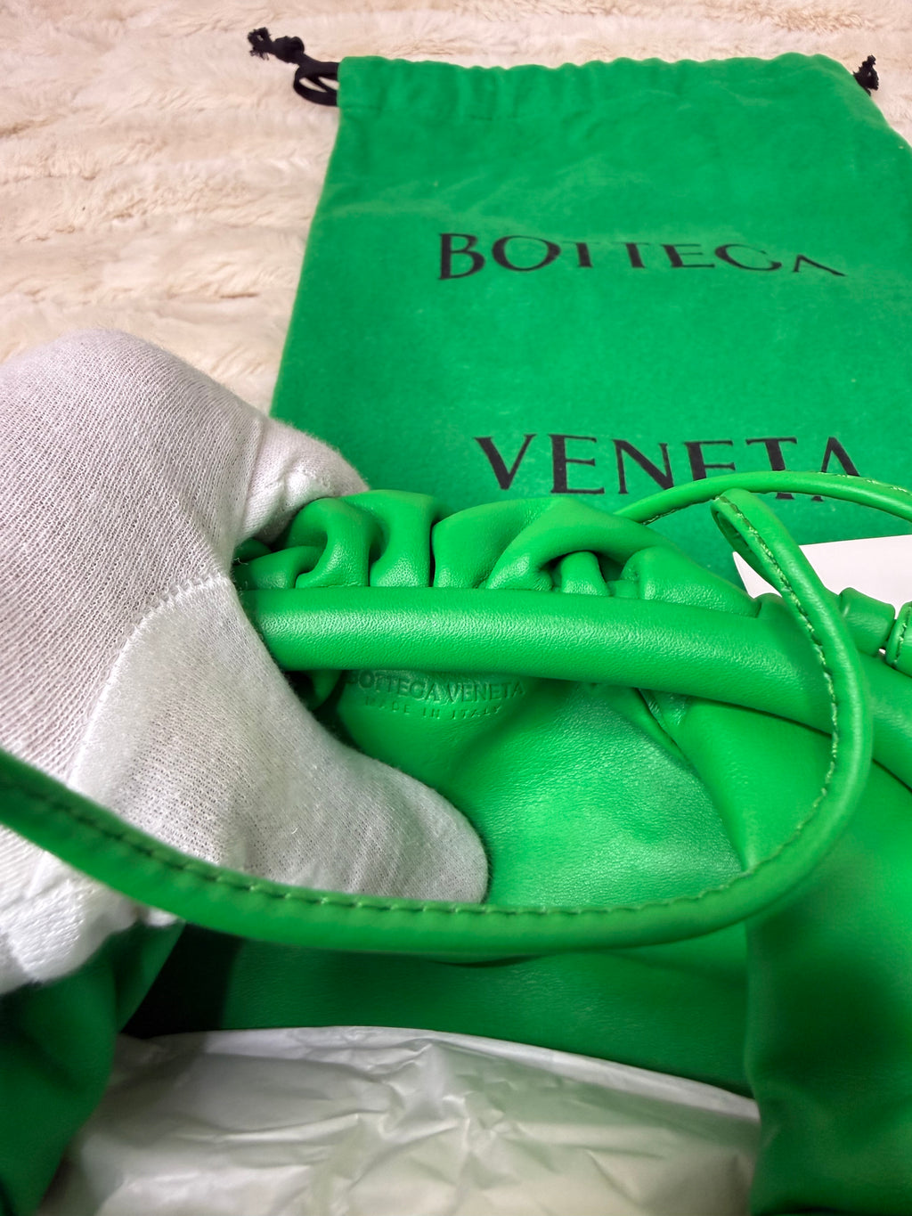 Bottega Veneta Mini Pouch Vert